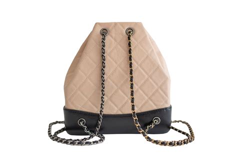 chanel black backpack purse|Chanel gabrielle backpack beige.